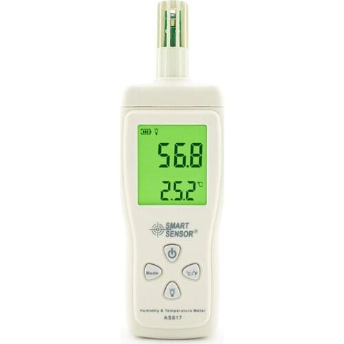 Hot Sale Smart Sensor AS817 Digital Thermometer Hygrometer Temperature Humidity Meter High Precision Indoor Outdoor Gauge