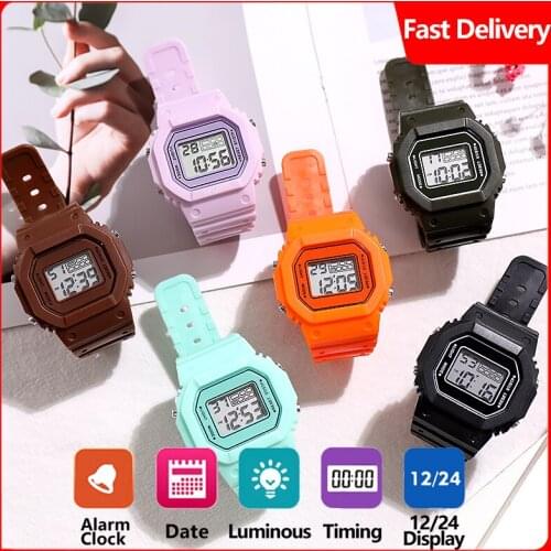 Digital Watch Men Women Kids Electronic LED Wrist Watch 24 hours Sport Watches Army Military Waterproof Male Clock reloj hombre