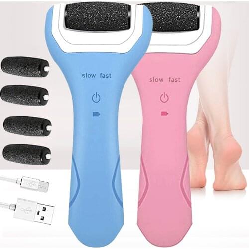 Electric Foot File Grinder Dead Skin Callus Remover for Foot Pedicure Tools Feet Care for Hard Cracked Foot Files Clean Tools