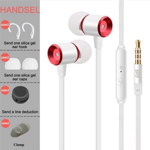 K6 Hot sale High quality In-ear 3.5mm Metal Earphone Super Bass headset With Microphone For IPhone 5 5 S 6 Plus Samsung MP3