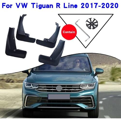 Car Fender Accessories For VW Tiguan R Line 2017 2018 2019 2020 Mudguards Splash Guards Fender Mudflaps Car Fender Mud Flaps