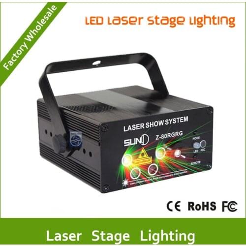 DHL Free shipping MINI LED Laser Stage Lighting 5 Lens 80 Patterns RG Led Laser Projector 3W Blue Light Effect For Party Lights