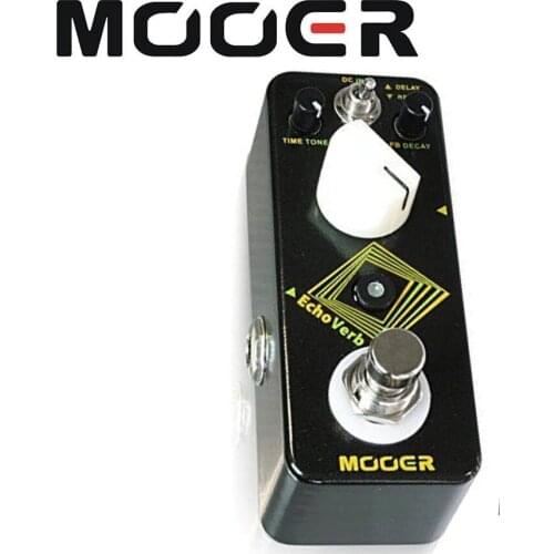 MOOER EchoVerb Digital Delay Reverb Guitar Effect Pedal True Bypass Full Metal Shell