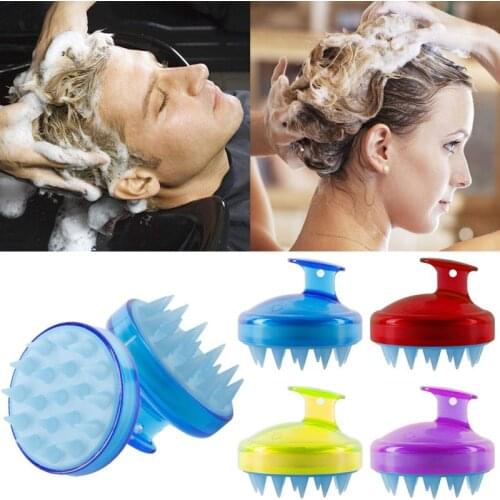 Soft Spa Silicone Massage Brush Hair Scalp Shampoo Hair Washing Comb Body Bath Massager Beauty Tools Hail Combs