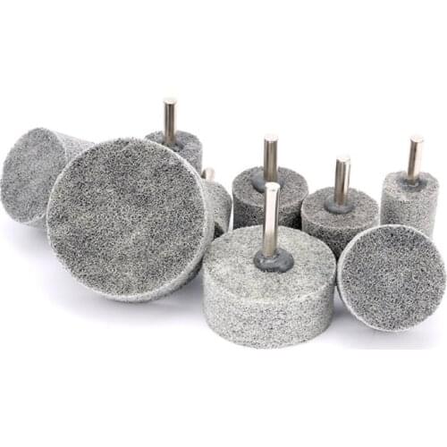 New 10pcs 6mm Shank Fiber Nylon Special Mounted Point Grinding Head for Mould Finish Polish Grinder Rotary Tools