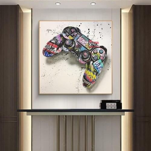 Graffiti Art Handles Canvas Posters and Prints for Children To Handle Canvas Paintings on The Walls of Room Decor Frames