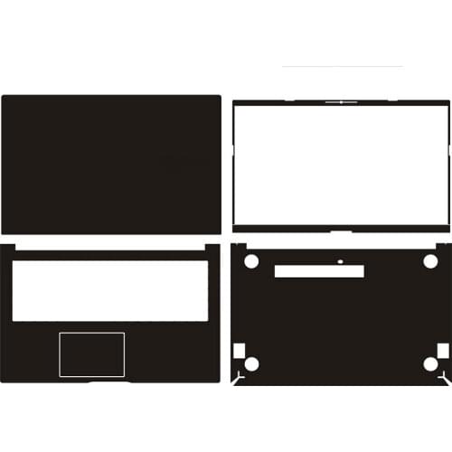 Carbon fiber Vinyl Laptop Sticker Skin Decals Cover Protector for Asus Vivobook15X FL8800 V5050 M5600 15.6"