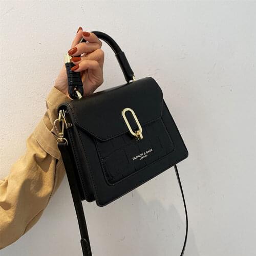 High Quality Retro Stone Pattern Ladies Handbag Bag 2021 New Korean Version Messenger Bag Single Shoulder Small Square Bag