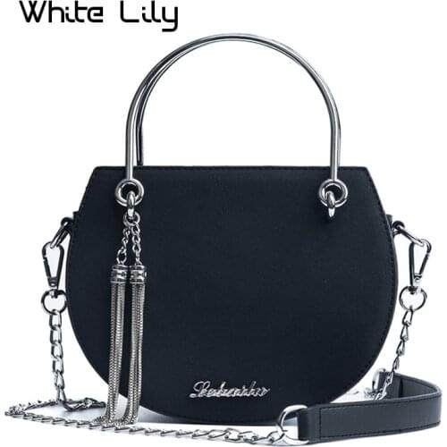 White Lily Women's Round Bags