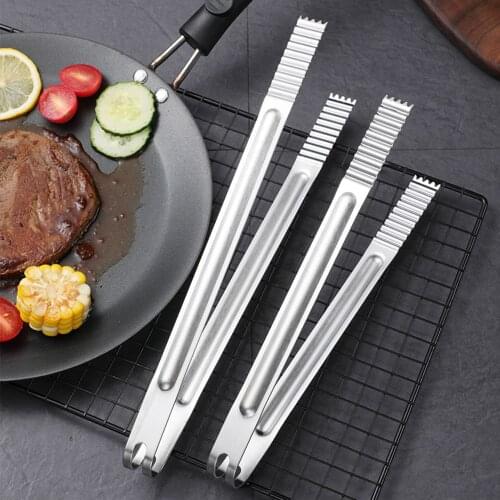 1pc Food Tongs Stainless Steel Serving Tongs Kitchen Tongs Cooking Tongs For Grill Kitchen Cooking Tools Accessories