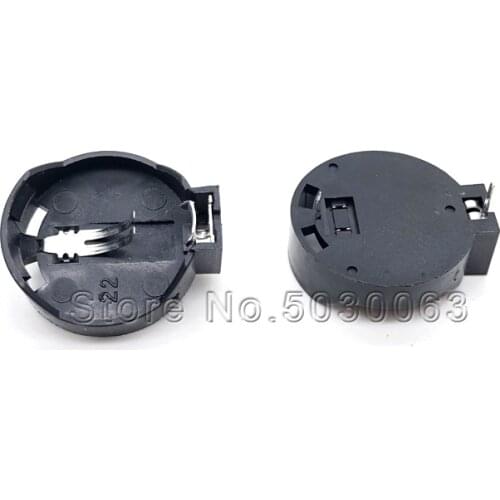 20pcs/lot CR2032 button battery seat button DIP 2025 battery box shell battery button 3V battery seat