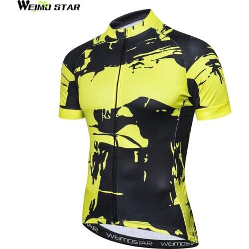 2018 Cycling Jersey Men Bike Clothing MTB Bicycle blouse Top Ropa Ciclismo Racing T-Shirts Short sleeve Maillot Yellow