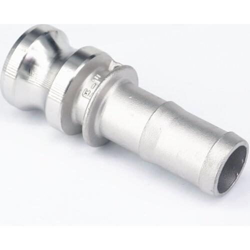 3" Hose Barbed 304 Stainless Steel Type E Plug Quick Fitting Camlock Connector Groove Coupling
