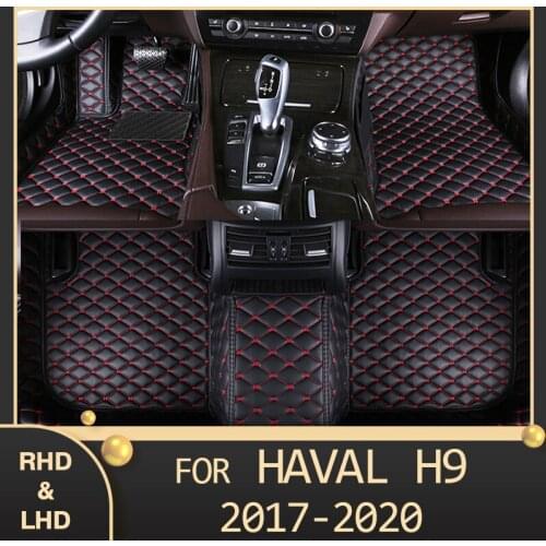 MIDOON Car floor mats for haval H9 seven seats 2017 2018 2019 2020 Custom auto foot Pads automobile carpet cover