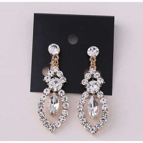 Shinny Faux Rhinestone Sorcery Eye Series Korean Popular Alloy Fine Craftsmanship Earring Pin Ear Clip Delicate For Girls