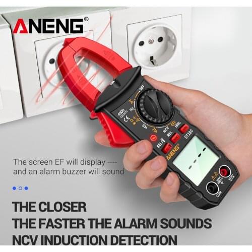 ST180 4000 Counts Digital Clamp Meter Multimeter Clamp Multimeter Voltmeter Ammeter AC DC Voltage AC Current Meter NCV Tester