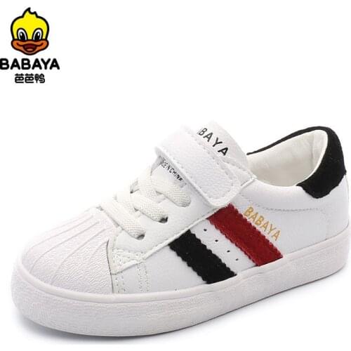 Babaya Children Shoes White Sneakers Girls Casual Shoes Boys Sports Shoes New Spring 2021 Fashion Kids Shoes for Girl