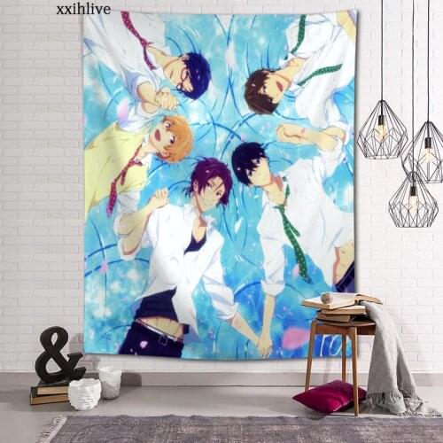 Custom Tapestry FREE! IWatobi Swim Club Printed Large Wall Tapestries Hippie Wall Hanging Bohemian Wall Decoration Room Decor
