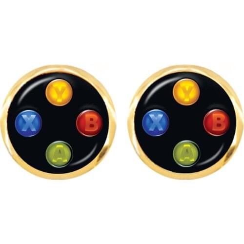 Game Controller Earrings Playstation Perfect Gift Creative Jewelry Video Game Controller Pattern Stud Earrings For Women Girls