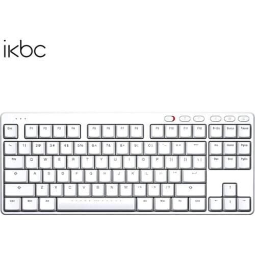 Ikbc S200 wireless mechanical keyboard 87 game keyboard 2.4G wireless TKL TTC low profile red switch