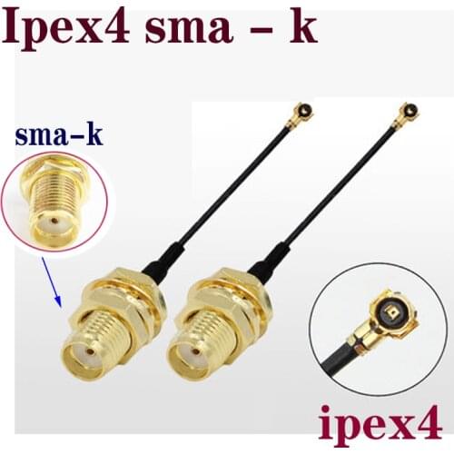 Ipex4 generation to turn sma female head sma - k extension cord antenna RF radio frequency cable router network transfer feeder