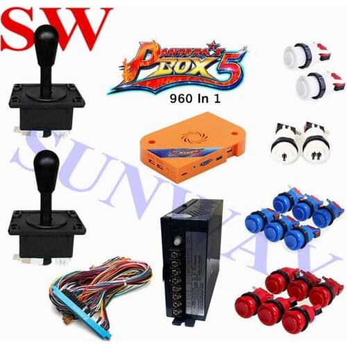 Classic 960 In 1 DIY Arcade Kits Parts of Arcade Machine with happ push button/Amercian joystick/Power Supply/Jamma Harness
