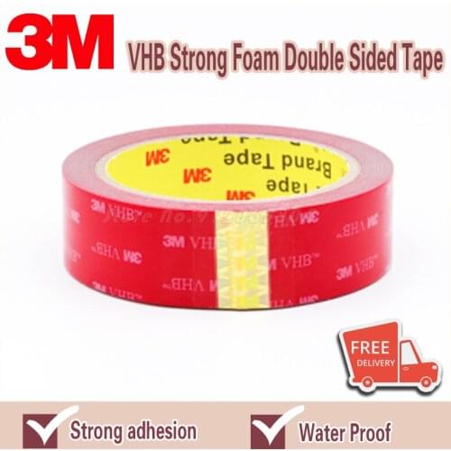3M Heavy Duty Mounting Double Sided Tape Adhesive Acrylic Foam Tape 6/8/10/12/15/20/3040mm Car Special Waterproof No Trace Home