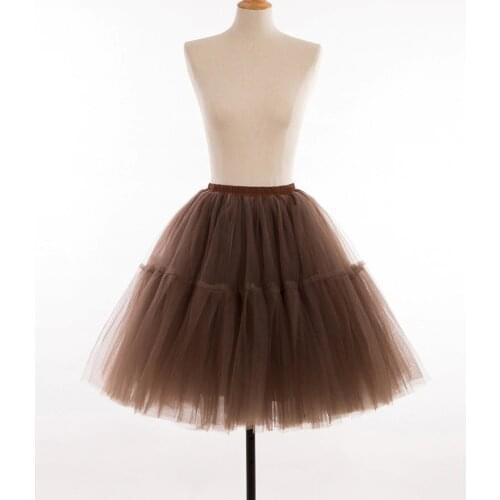 Short Petticoat Multi-color Short Underskirt Bridal Tulle Petticoats For Women Wedding Dress Wedding Accessories TuTu EE6656