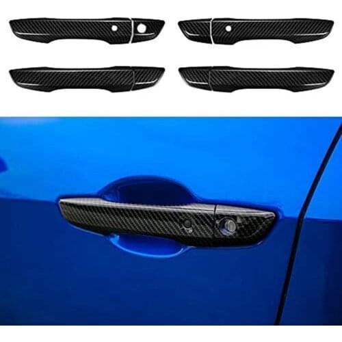 Dyno Racing for 10Th Gen Civic ABS Carbon Fiber Style Door Handle Cover for Honda 2016-2021 with Smart Auto Lock Holes