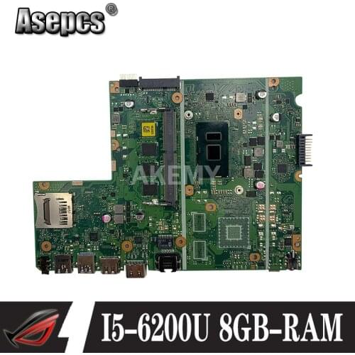 Laptop motherboard For Asus X541U X541UVK X541UAK X541UA X541UV X541UJ mainboard Test OK w/ I5-6200U/I5-6198U CPU 8GB-RAM