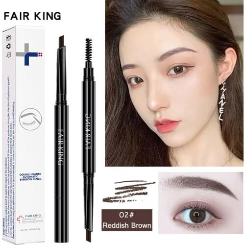 Natural Eyebrow Pencil Double-ended Make-up Ultra-fine Waterproof Automatic Long-lasting Long-lasting Color Development