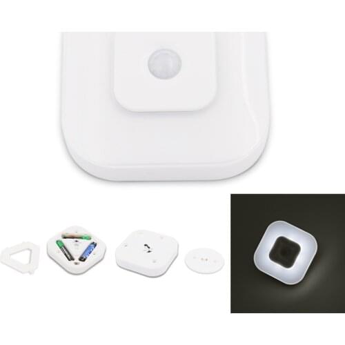 Night Lights PIR LED Lamp Cabinet Motion Sensor Light Battery Wireless LED Bedside Lamp Nightlight For Children Bedroom Lighting