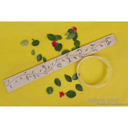 New Electric Guitar Fretboard 24 fret Vine Inlay Natural maple 25.5 inch 42x56mm