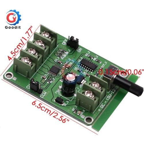 5V 12V DC Brushless Motor Driver Controller Board w/ Reverse Voltage Over Current Protection for Hard Driver Controller 3/4 Wire