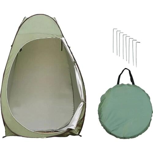 Outdoor Pop-up Tent Camping Shower Bathroom Toilet Privacy Cloakroom Storage Single Mobile Folding Fishing Camping Tent Dropship