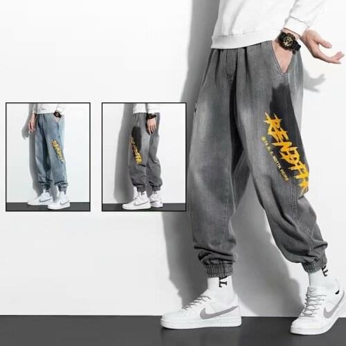 Trend Mens Pants Japan Style Streetwear Jogging Pants Men Fashion Cargo Pants Men Casual Men Clothing Elastic Waist Men Trouser