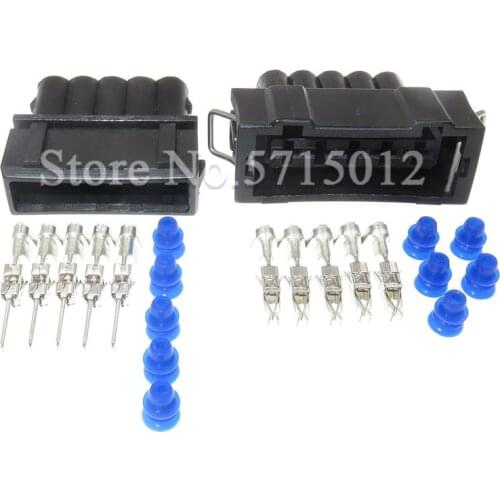 5 Hole 357 972 755 357972755 Waterproof Auto Car Connector Female Male Sealed Sockets For VW