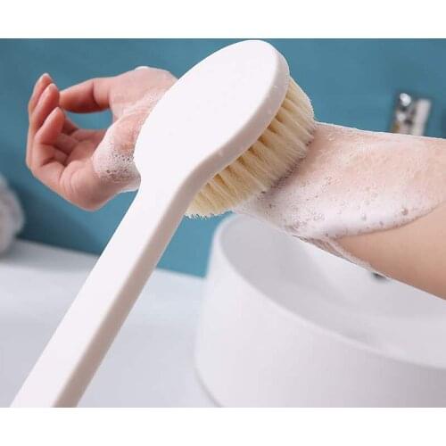 1 Piece Of Bath Towel, Back Rub, Bath Brush, Exfoliating Massage Bathtub Shower Brush SPA Woman Man Skin Care Dry Body Brush