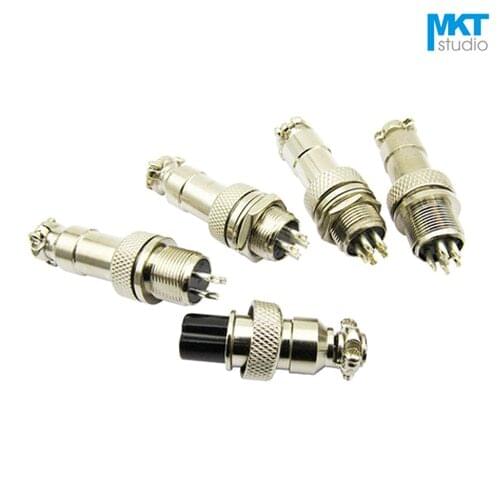 10Pair GX12 12mm Female 250V 5A Electrical Aviation Plug Connector 2P/3P/4P/5P/6P