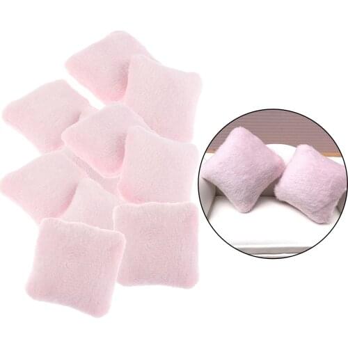 10 Pcs / Pack Soft Cushion Pillow for Sofa Dollhouse Miniature Accessories