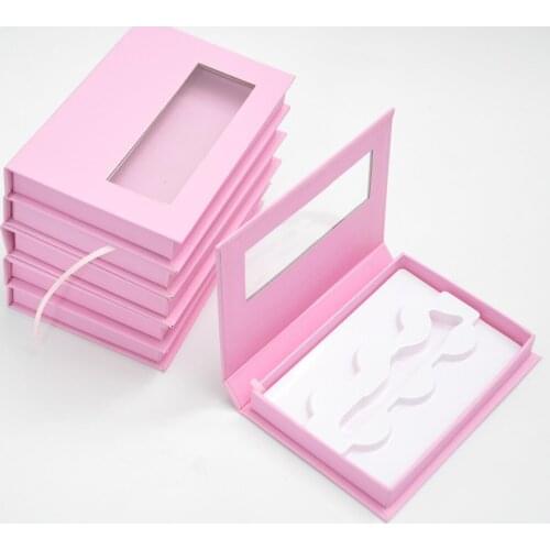 10pcs/pack Wholesale 3pairs of 3d mink lash boxes packaging eyelash box private custom logo faux cils fake strip empty case bulk
