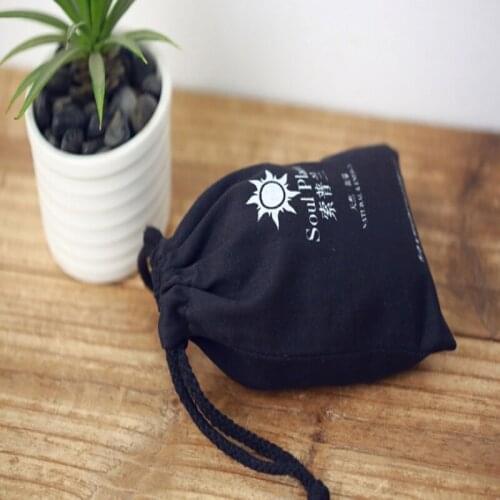 100pcs high quality small cotton jewelry pouches drawstring toiletry packaging bag