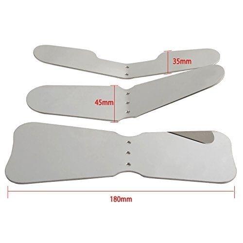 3 Pcs Dental Orthodontic Intra-Oral Clinic Stainless Steel Photography Mirrors