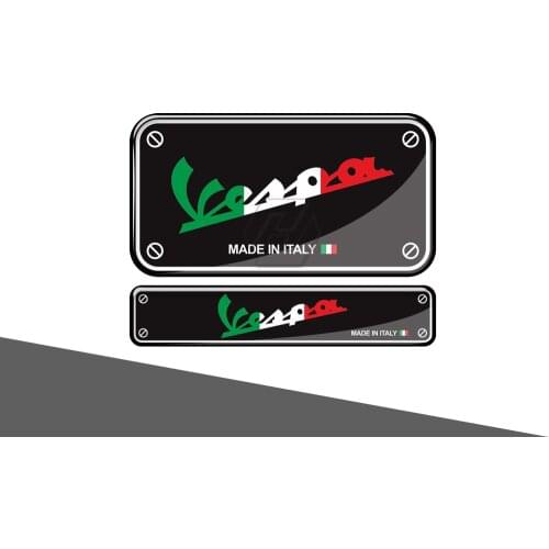 3D Motorcycle Decal Made In Italy Sticker Case for Piaggio Vespa GTS GTV LX Sprint Primavera