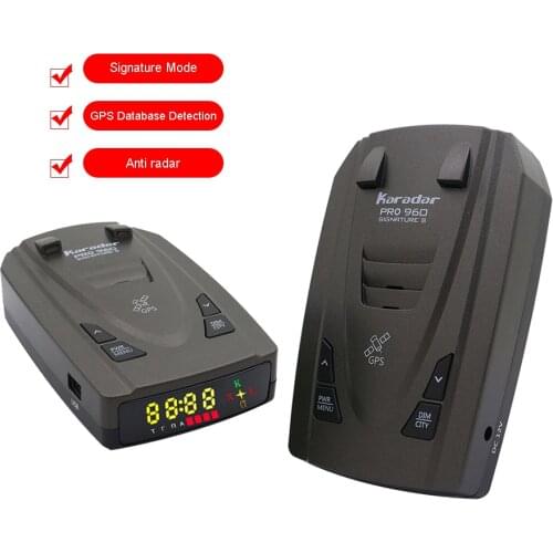Karadar 2 in 1 Anti Radar Detector Radar Detecting City Highway Auto mode X K CT Laser Bands Radar Detector Radar for Russia