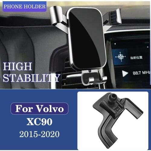 Car Mobile Phone Holder Special Air Vent Mounts Stand GPS Gravity Navigation Bracket For Volvo XC90 2015-2020 Car Accessories