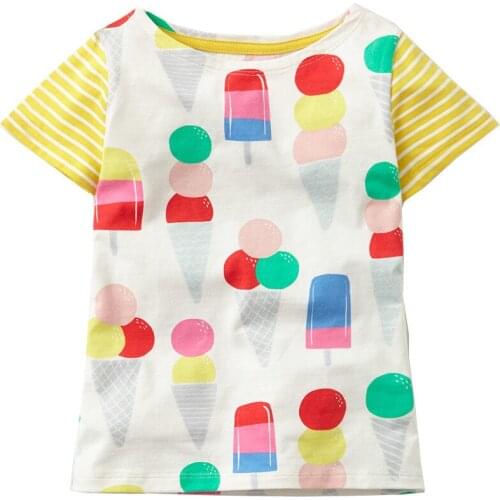 Bambino 2021 New Tees of Children 2-7 Years Cartoon Pure Cotton T shirt for Kids Boys Tops Clothing Baby Clothes Child Costume