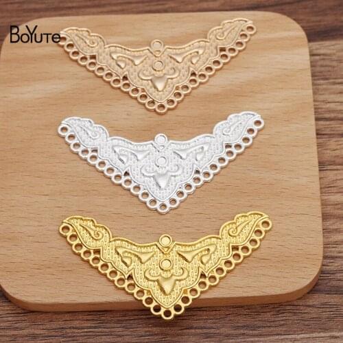 BoYuTe (10 Pieces/Lot) 65*37MM Multi-Hole Alloy Materials Factory Supply DIY Handmade Jewelry Accessories