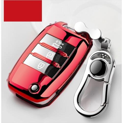 Car Key Cover for kia New Soft TPU Key Case Shell Protection For Kia Rio QL Sportage Ceed Cerato Sorento K2 K3 K4 K5