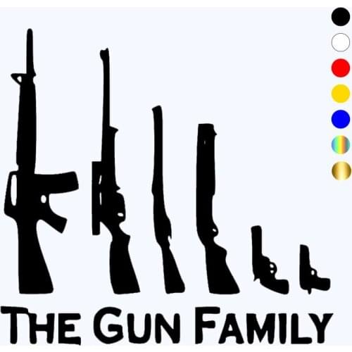 CK20838# Die-Cut Vinyl Decal The Gun Family Car Sticker Waterproof Auto Decors on Bumper Window Laptop